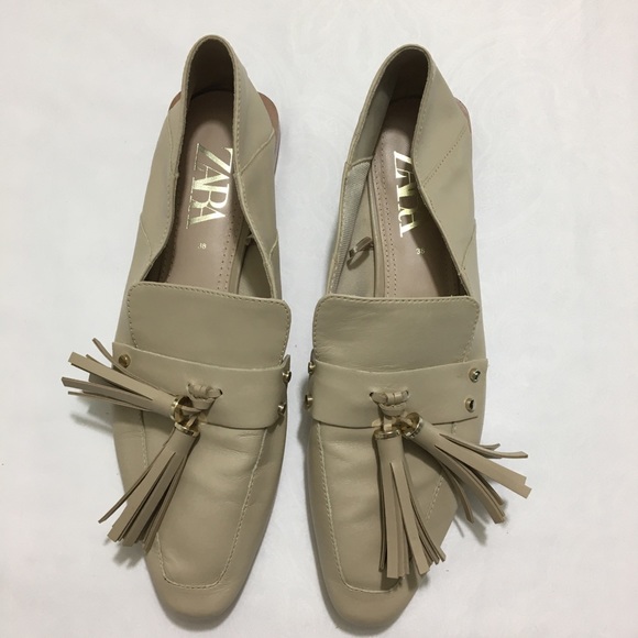 Zara Ecru dressy shoes size 38 - Picture 2 of 12